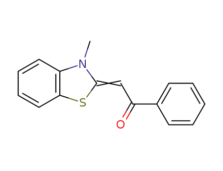 Molecular Structure of 2783-70-2 (Ethanone, 2-(3-methyl-2(3H)-benzothiazolylidene)-1-phenyl-)