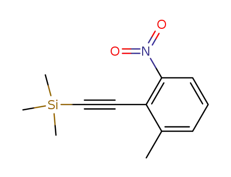 Molecular Structure of 107469-22-7 (6-methyl-2-nitro-1-[2-(trimethylsilyl)ethynyl]-benzene)