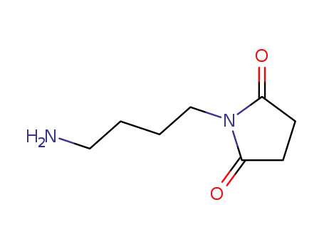 Molecular Structure of 90289-33-1 (2,5-Pyrrolidinedione, 1-(4-aminobutyl)-)