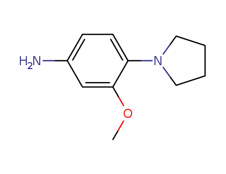 Molecular Structure of 16089-42-2 (1-(4-amino-2-methoxyphenyl)pyrrolidine)