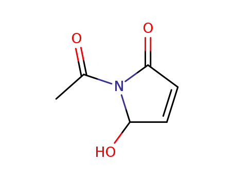 Molecular Structure of 175796-22-2 (1-acetyl-5-hydroxy-1,5-dihydropyrrol-2-one)