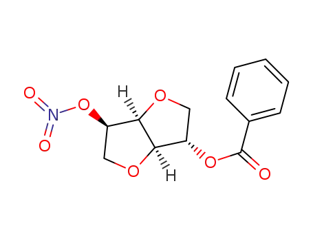 (3S,3aR,6R,6aS)-6-(nitrooxy)hexahydrofuro[3,2-b]furan-3-yl benzoate