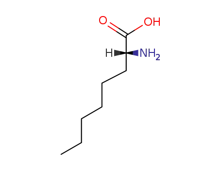 Molecular Structure of 106819-03-8 (R-2-Aminoctanoic acid)