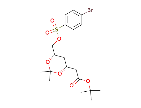 [(4R,6S)-6-(4-Bromo-benzenesulfonyloxymethyl)-2,2-dimethyl-[1,3]dioxan-4-yl]-acetic acid tert-butyl ester