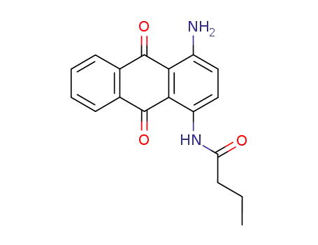 Molecular Structure of 121749-44-8 (1-amino-4-butyrylamidoanthraquinone)