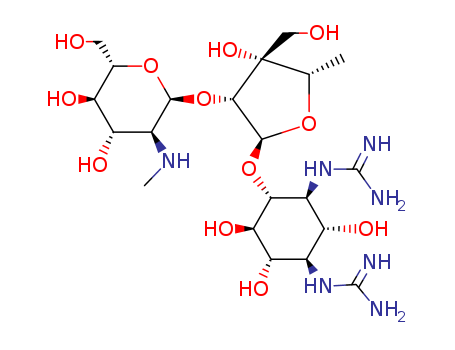 D-Streptamine,O-2-deoxy-2-(methylamino)-a-L-glucopyranosyl-(1&reg;2)-O-5-deoxy-3-C-(hydroxymethyl)-a-L-lyxofuranosyl-(1&reg;4)-N1,N3-bis(aminoiminomethyl)-