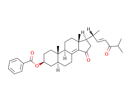 Molecular Structure of 117160-80-2 ((3β,5α-22E)-3-(Benzoyloxy)cholesta-8(14),22-diene-15,24-dione)