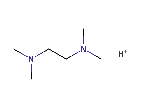 Molecular Structure of 71889-99-1 (N,N,N',N'-tetramethyl-1,2-diaminoethane-H<sup>+</sup>)
