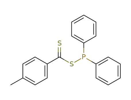 Molecular Structure of 97270-47-8 (4-(methyl)thiobenzoyl diphenylphosphino sulfide)