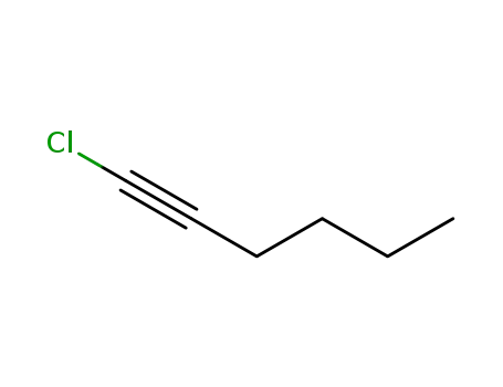 Molecular Structure of 1119-66-0 (1-chlorohex-1-yne)