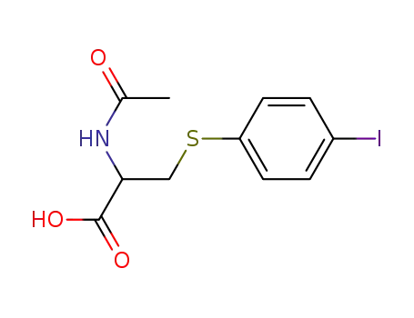 Molecular Structure of 99861-13-9 (<i>N</i>-acetyl-<i>S</i>-(4-iodo-phenyl)-cysteine)