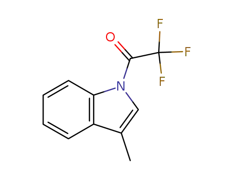 Molecular Structure of 82342-81-2 (1H-Indole, 3-methyl-1-(trifluoroacetyl)-)
