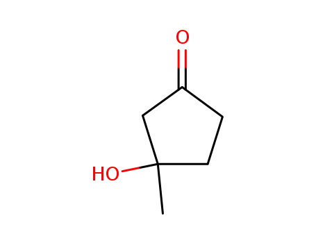 Molecular Structure of 25937-41-1 (Cyclopentanone, 3-hydroxy-3-methyl-)