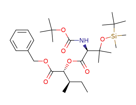 (2R,3R)-2-[(S)-2-tert-Butoxycarbonylamino-3-(tert-butyl-dimethyl-silanyloxy)-3-methyl-butyryloxy]-3-methyl-pentanoic acid benzyl ester