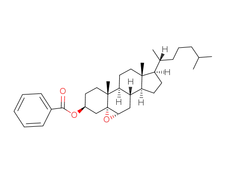 Molecular Structure of 51646-05-0 (5α,6α-epoxy-cholestan-3β-ol benzoate)