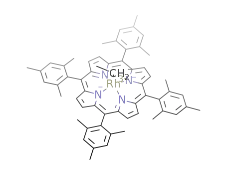 Molecular Structure of 342790-12-9 ((5,10,15,20-tetra(2,4,6-trimethylphenyl)porphyrinato)rhodium(III) ethyl)