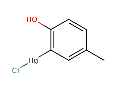 Molecular Structure of 23068-68-0 (chloro(2-hydroxy-5-methylphenyl)mercury)