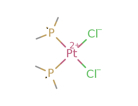 Molecular Structure of 19471-47-7 (Platinum, dichlorobis(trimethylphosphine)-)