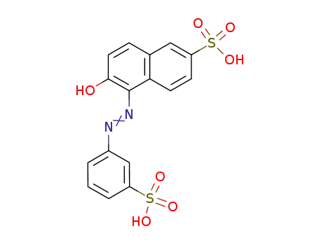 Molecular Structure of 23222-15-3 (6-hydroxy-5-(3-sulfophenyl)azo-naphthalene-2-sulfonic acid)
