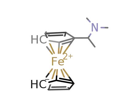 Molecular Structure of 31886-57-4 ((S)-(-)-N,N-DIMETHYL-1-FERROCENYLETHYLAMINE)