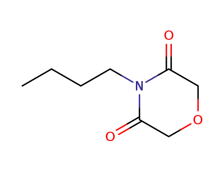 Molecular Structure of 88460-93-9 (3,5-Morpholinedione, 4-butyl-)