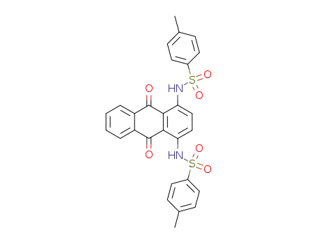Molecular Structure of 122146-57-0 (1,4-bis-(toluene-4-sulfonylamino)-anthraquinone)