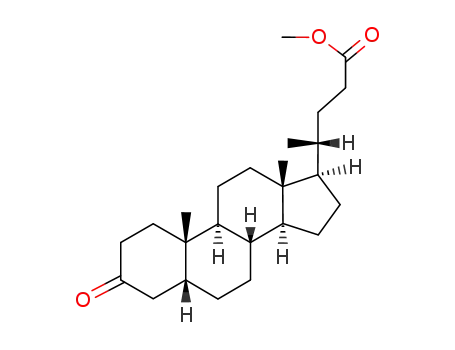 Molecular Structure of 1173-32-6 (3-Oxo-5β-24-cholanoic acid methyl ester)