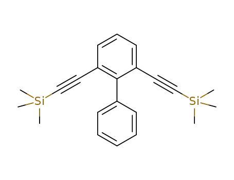 Molecular Structure of 1293326-45-0 (2,6-bis[(trimethylsilyl)ethynyl]biphenyl)