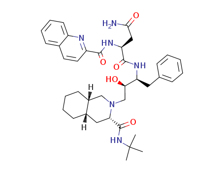 Butanediamide,N1-[(1S,2R)-3-[(3S,4aS,8aS)-3-[[(1,1-dimethylethyl)amino]carbonyl]octahydro-2(1H)-isoquinolinyl]-2-hydroxy-1-(phenylmethyl)propyl]-2-[(2-quinolinylcarbonyl)amino]-,(2S)-