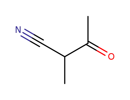 Molecular Structure of 4468-47-7 (2-CYANO-3-BUTANONE)