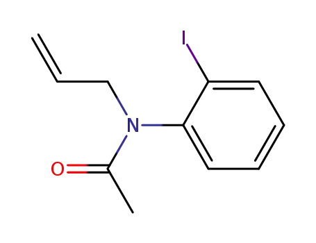 Molecular Structure of 118670-83-0 (Acetamide, N-(2-iodophenyl)-N-2-propenyl-)