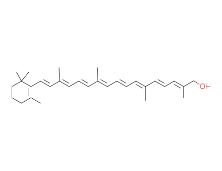 Molecular Structure of 6541-41-9 (all-trans-β-apo-8'-Carotenol)