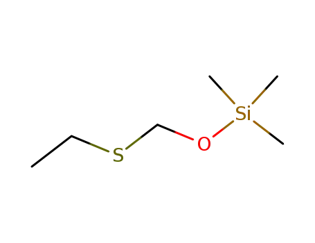 Molecular Structure of 138380-10-6 (Silane, [(ethylthio)methoxy]trimethyl-)