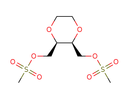 Molecular Structure of 1271330-69-8 ((2R*,3S*)-2,3-bis(methanesulfonyloxymethyl)-1,4-dioxane)