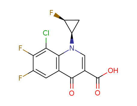 8-Chloro-6,7-difluoro-1-((1R,2S)-2-fluorocyclopropyl)-4-oxo-1,4-dihydroquinoline-3-carboxylic acid