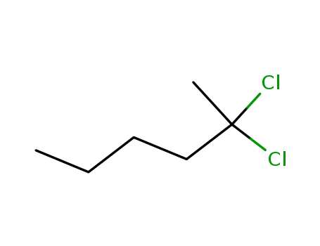 Molecular Structure of 42131-89-5 (2,2-dichlorohexane)