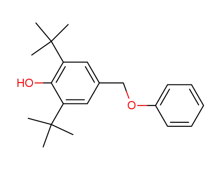 Molecular Structure of 131544-03-1 (3,5-di-tert-butyl-4-hydroxybenzyl phenyl ether)