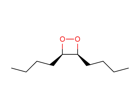 Molecular Structure of 83929-11-7 (1,2-Dioxetane, 3,4-dibutyl-, cis-)