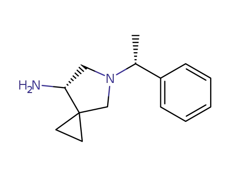 7-(S)-amino-5-<1(R)-phenylethyl>-5-azaspiro<2.4>heptane