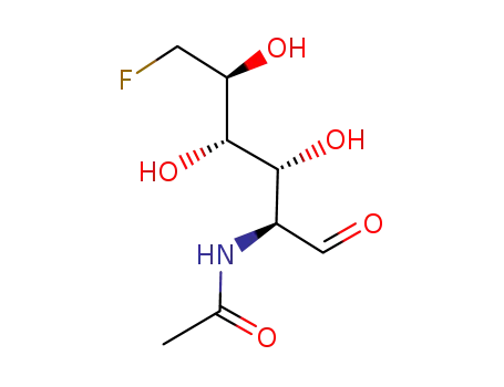 Molecular Structure of 112289-45-9 (2-acetamido-2,6-dideoxy-6-fluorogalactose)