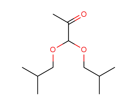 Molecular Structure of 88308-12-7 (2-Propanone, 1,1-bis(2-methylpropoxy)-)