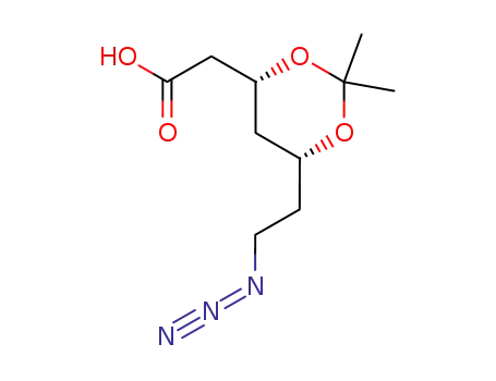 1,3-Dioxane-4-acetic acid, 6-(2-azidoethyl)-2,2-dimethyl-, (4R,6R)-