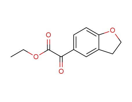 Molecular Structure of 79002-49-6 ((2,3-Dihydrobenzofuran-5-yl)oxo-acetic acid ethyl ester)