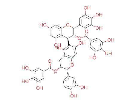 Molecular Structure of 126715-92-2 (epigallocatechin 3-O-gallate-(4β->6)-epicatechin 3-O-gallate)