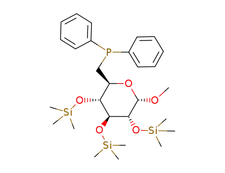 메틸 6- 데 옥시 -6- (디 페닐 포스 피노) -2,3,4- 트리스 -O- (트리메틸 실릴) 헥소 피 라노 사이드