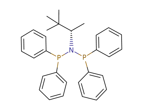 Molecular Structure of 948094-07-3 (N,N-(S)-bis(diphenylphosphanyl)-3,3-dimethyl-2-butylamine)