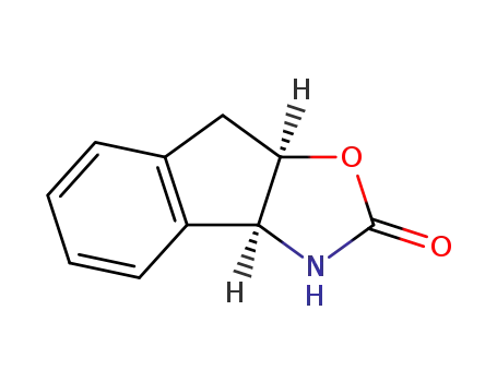 Molecular Structure of 135969-64-1 ((3A S-CIS)-(-)-3,3A,8,8A-TETRAHYDRO-2H-INDENO[1,2-D]OXAZOL-2-ONE)