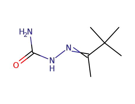 Molecular Structure of 640-64-2 (Hydrazinecarboxamide, 2-(1,2,2-trimethylpropylidene)-)