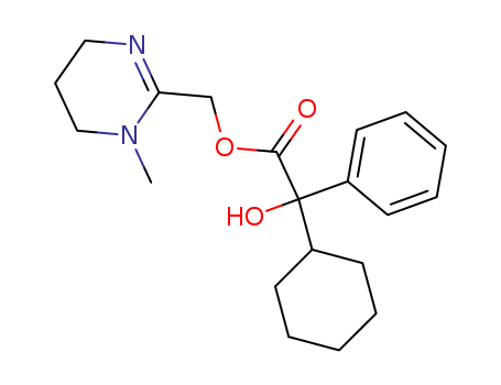 Benzeneacetic acid, α-cyclohexyl-α-hydroxy-, (1,4,5,6-tetrahydro-1-methyl-2-pyrimidinyl)methyl ester