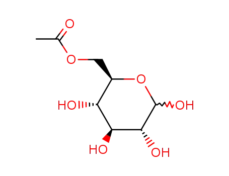 Molecular Structure of 118759-70-9 (((2R,3S,4S,5R)-3,4,5,6-tetrahydroxytetrahydro-2H-pyran-2-yl)methyl acetate)